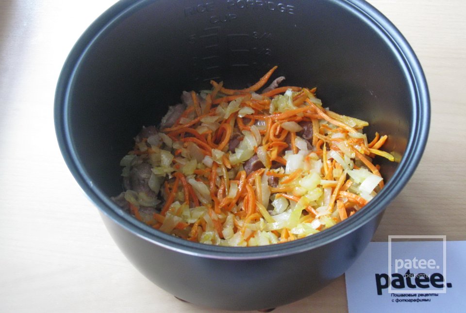 Пшенная каша с куриными желудками в мультиварке - Шаг 9