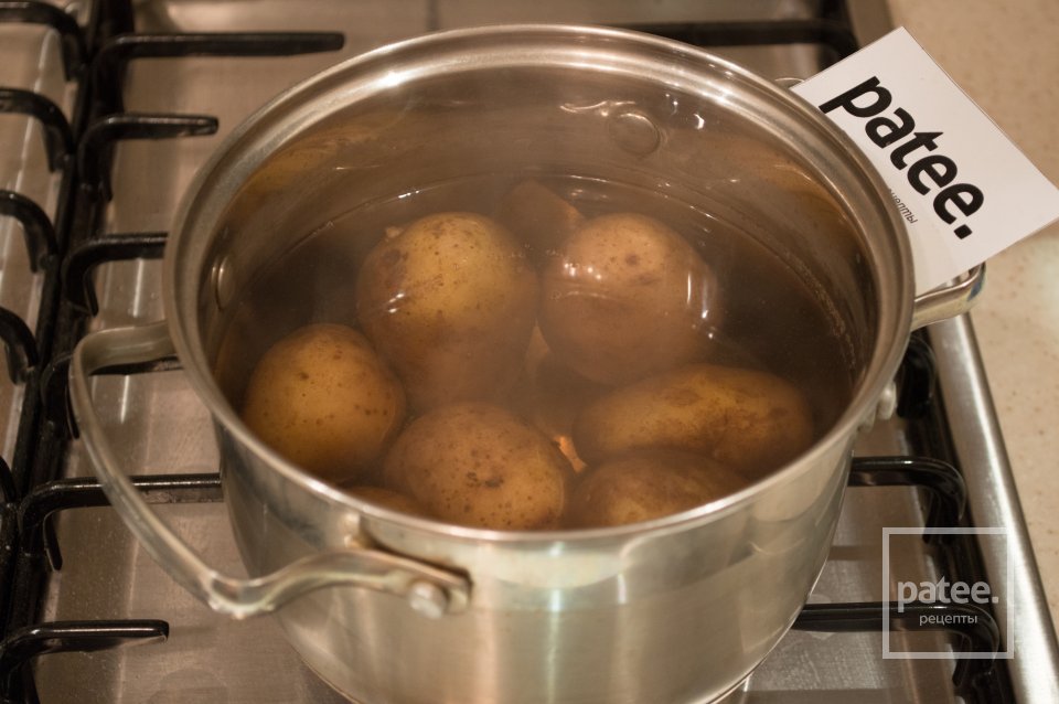 Турт с картофелем и грибами - Шаг 10