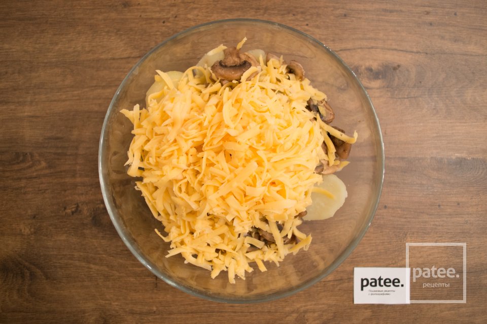 Турт с картофелем и грибами - Шаг 16