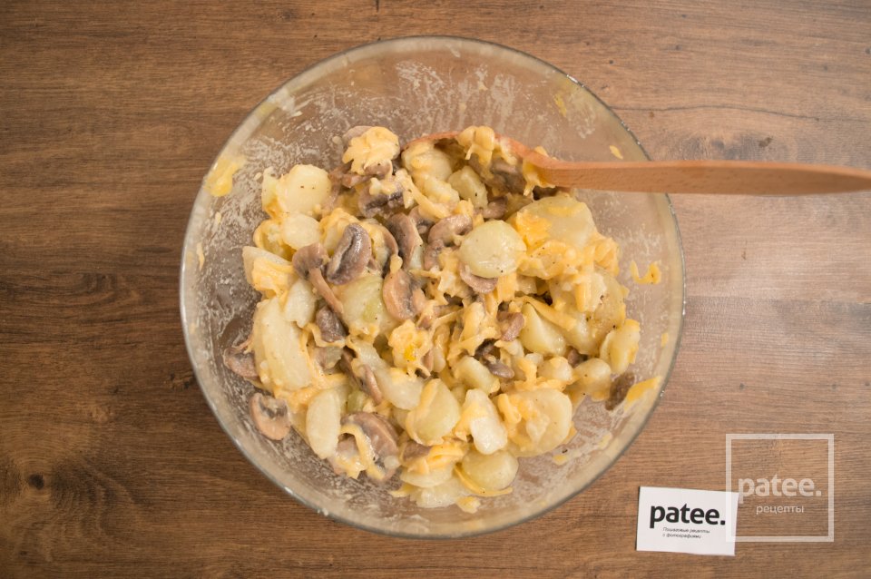 Турт с картофелем и грибами - Шаг 18