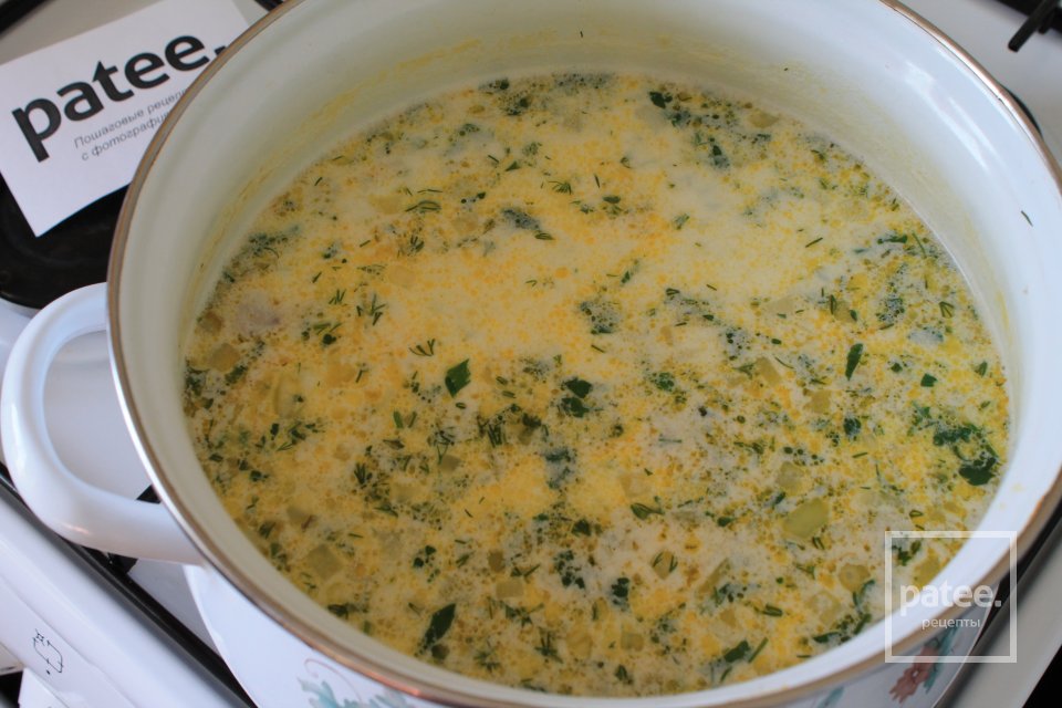 Сливочный суп с фрикадельками - Шаг 11