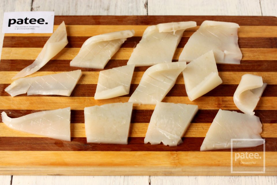 Кальмары со стручковой фасолью - Шаг 3