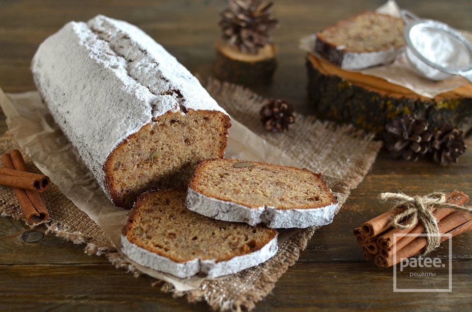 Медовый кекс с бананами и орехами - Шаг 12