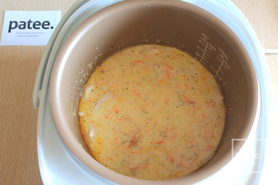 Куриное филе в сливочном соусе в мультиварке - Шаг 12