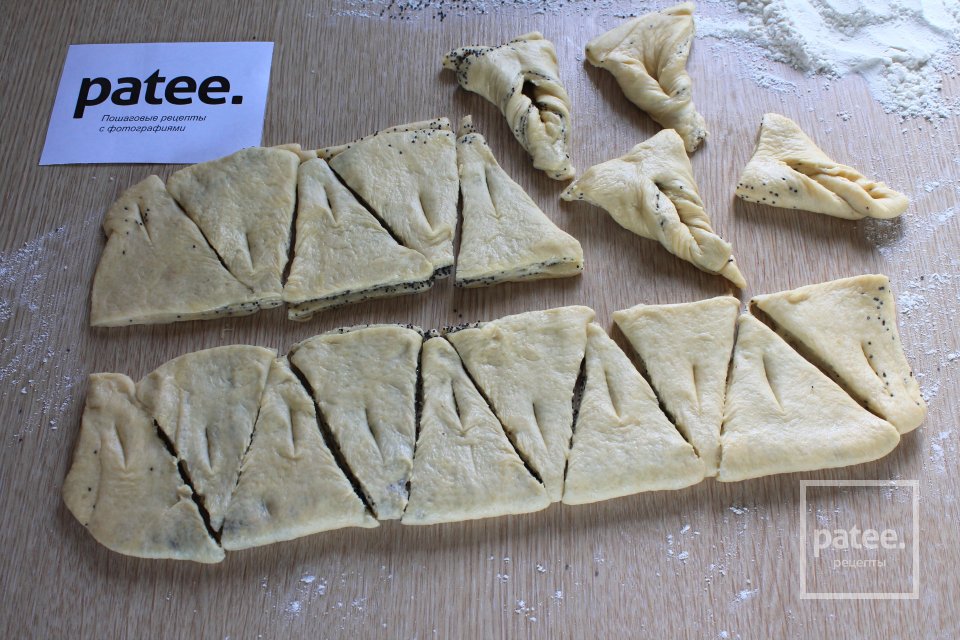 Печенье Треугольнички с маком - Шаг 11