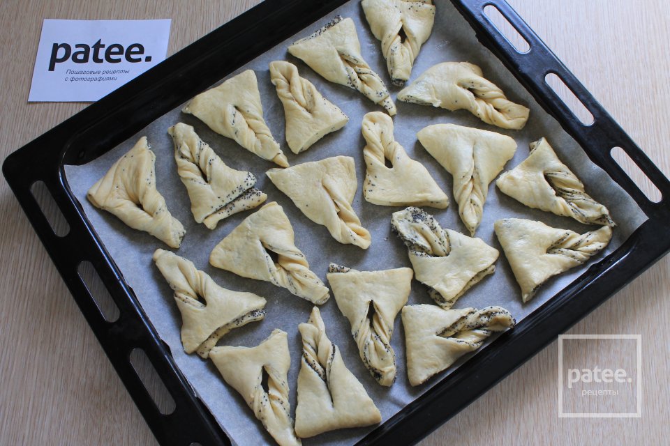 Печенье Треугольнички с маком - Шаг 12