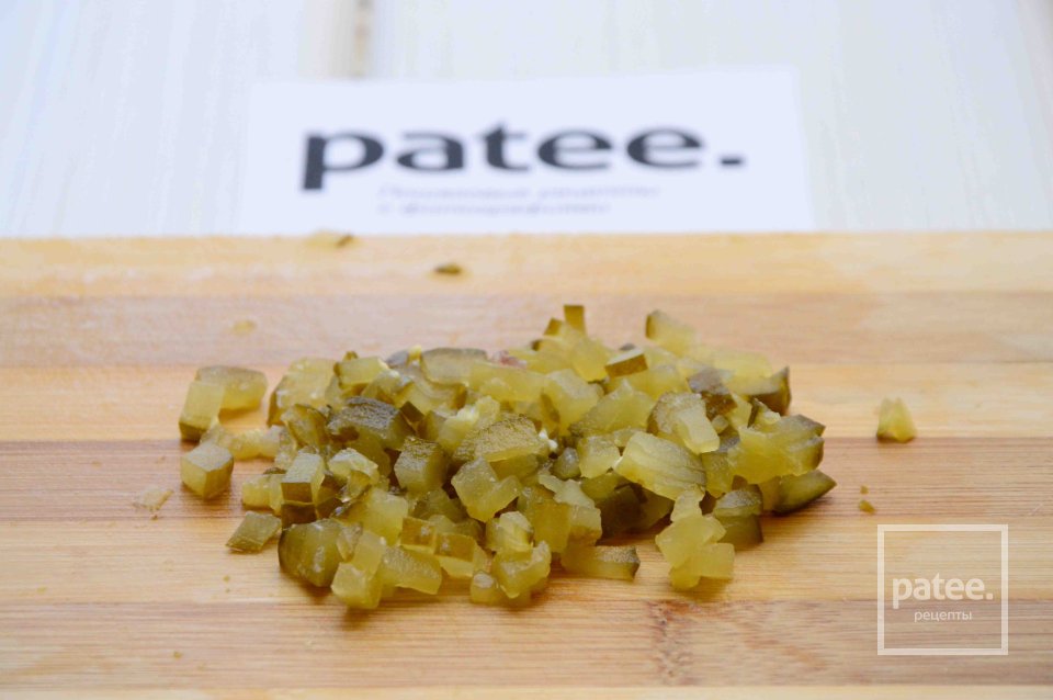 Блинные мешочки с сельдью - Шаг 4