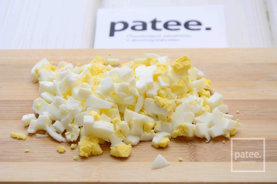 Блинные мешочки с сельдью - Шаг 6