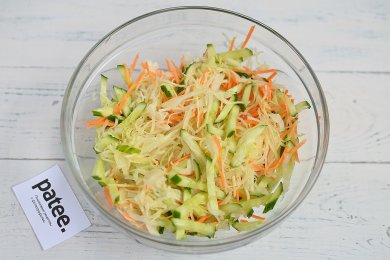 Салат из свежих овощей - приготовление