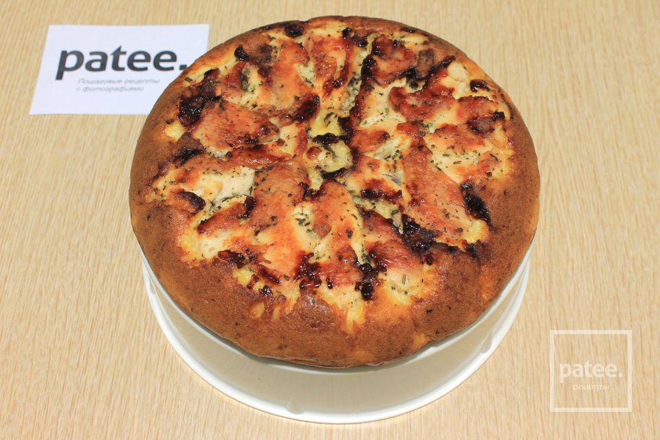 Сырный пирог с курицей в мультиварке - Шаг 11