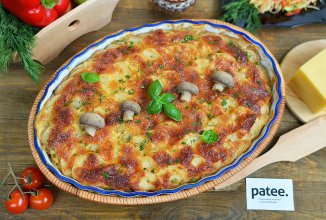 Гратен из картофеля с грибами