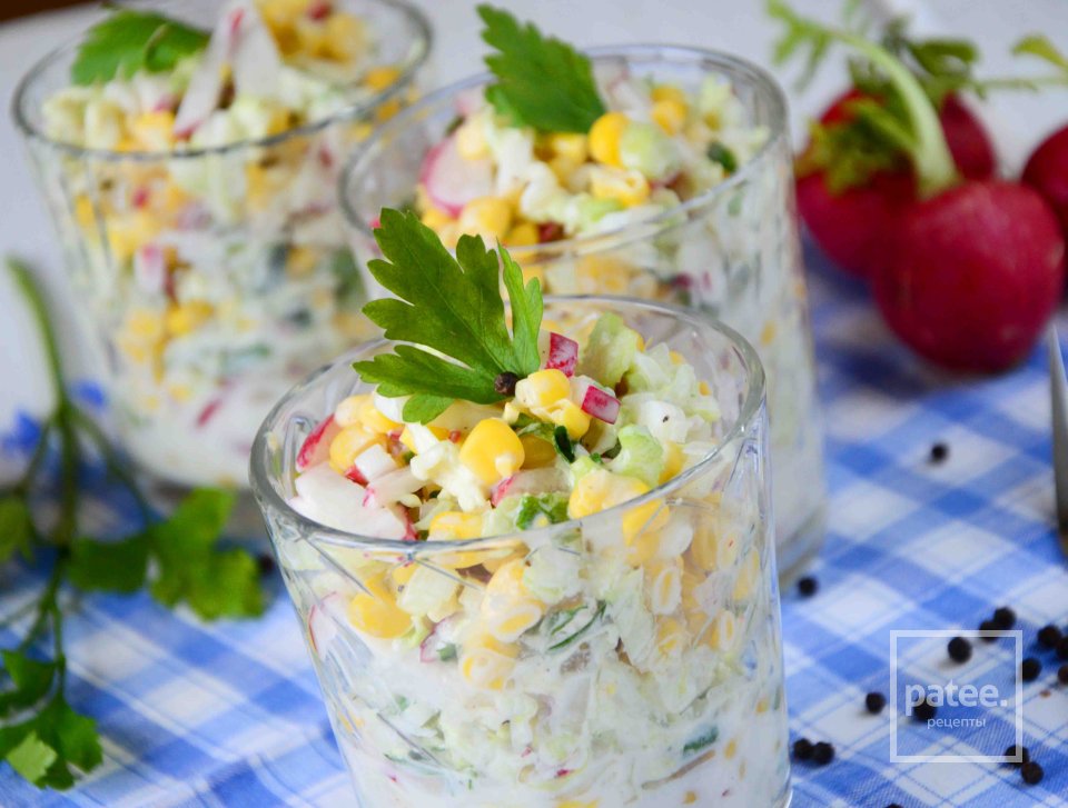 Овощной салат с кукурузой - Шаг 12