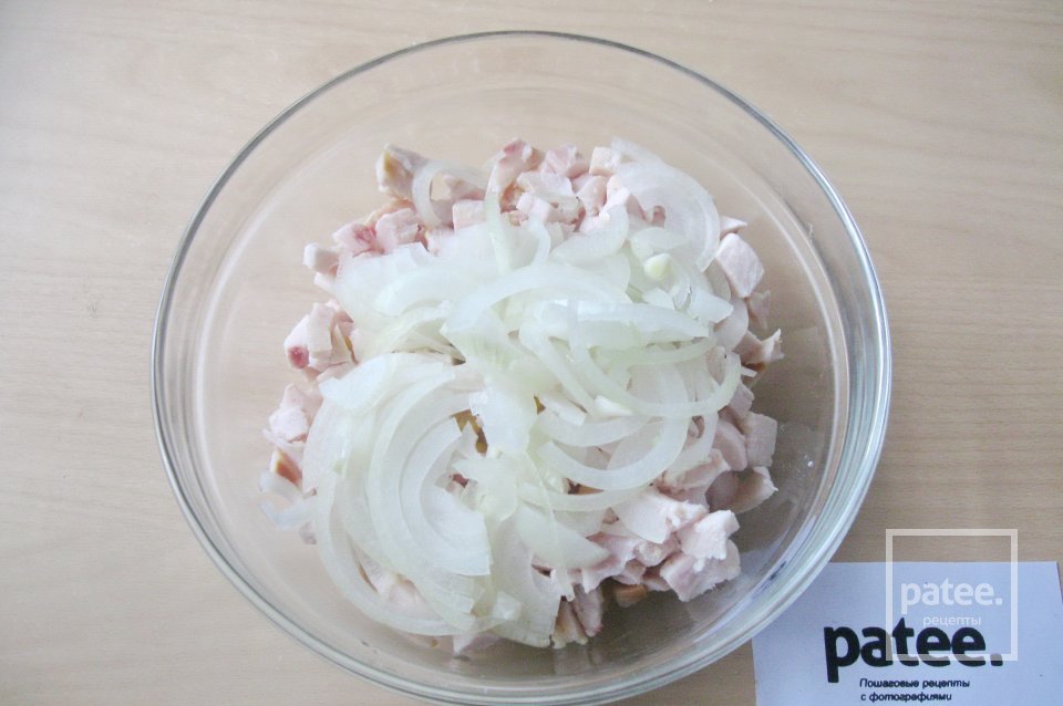 Салат с кальмарами и ветчиной - Шаг 9