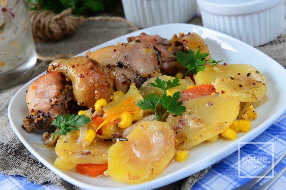 Куриное бедро с овощами - Шаг 15