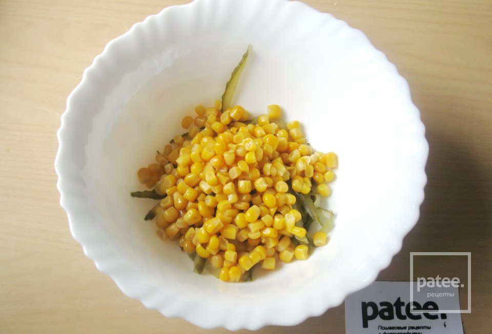 Салат с кальмарами и рисом - Шаг 5