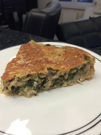 Диетический пирог с курицей и грибами - Шаг 6