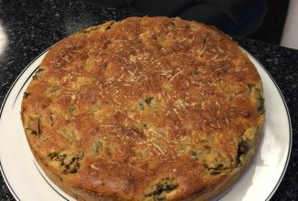 Диетический пирог с курицей и грибами