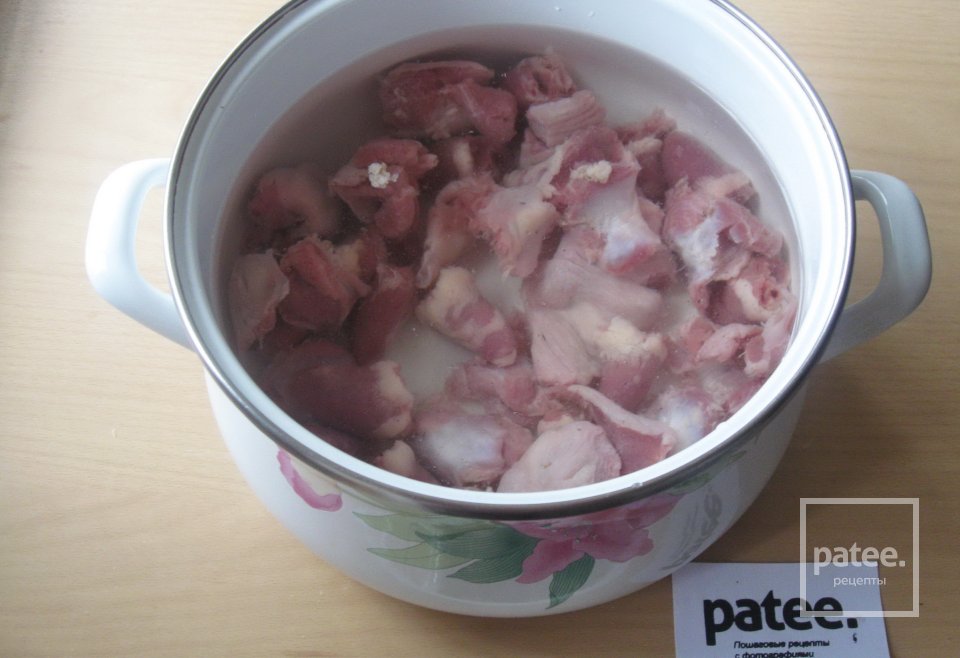 Немецкий суп с куриными потрошками и клецками - Шаг 3