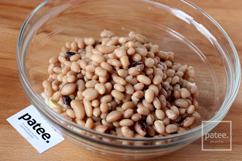 Салат с солёной сельдью и фасолью - Шаг 5