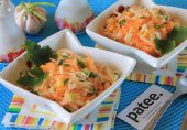 Салат из капусты с кукурузой