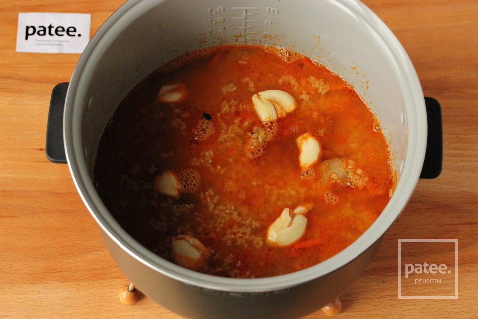 Пилав из булгура со свиными рёбрышками в мультиварке - Шаг 10