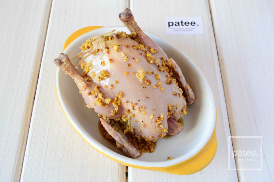 Цыпленок в цитрусовом маринаде с начинкой - Шаг 10