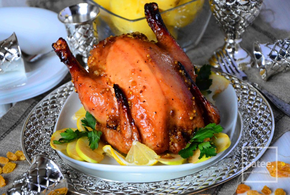 Цыпленок в цитрусовом маринаде с начинкой - Шаг 13