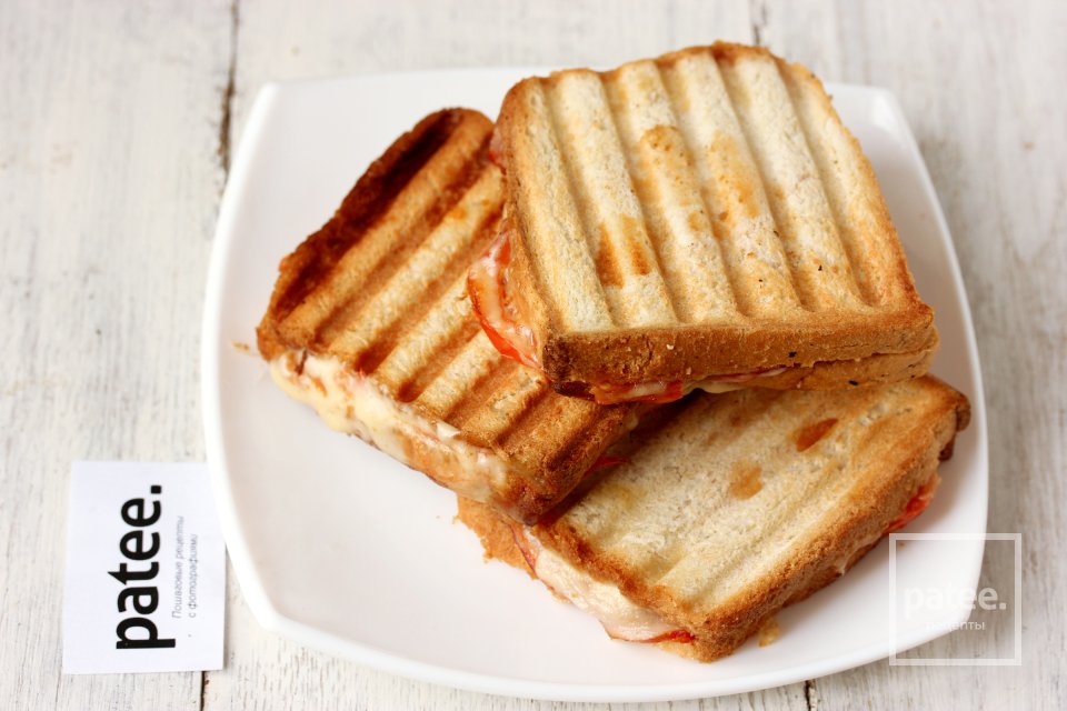 Сэндвич-гриль с ветчиной и помидорами - Шаг 10