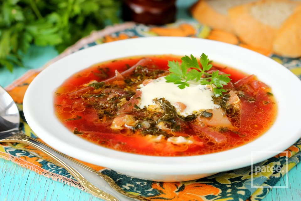 Зелёный борщ со щавелем и шпинатом - Шаг 15