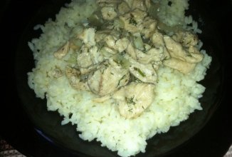 Куриное филе в белом вине