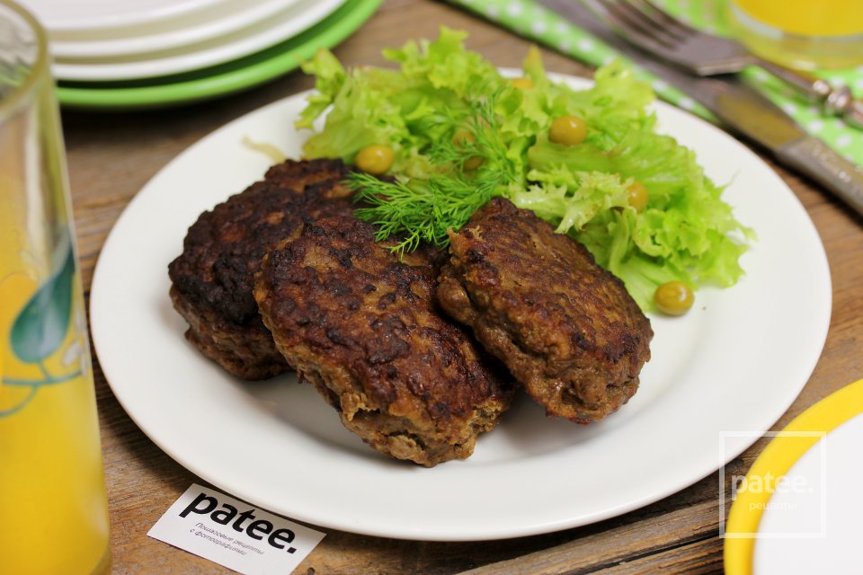 Пышные печёночные котлеты с гречневой мукой - Шаг 13