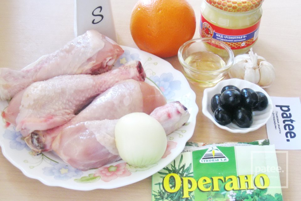 Курица с апельсином и медом - Шаг 1