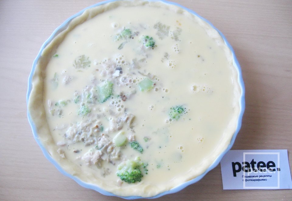 Пирог с курицей, грибами и брокколи - Шаг 18
