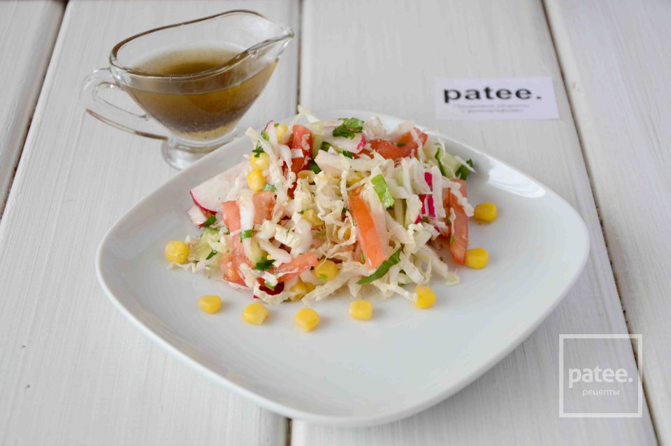 Овощной салат Весенний - Шаг 12