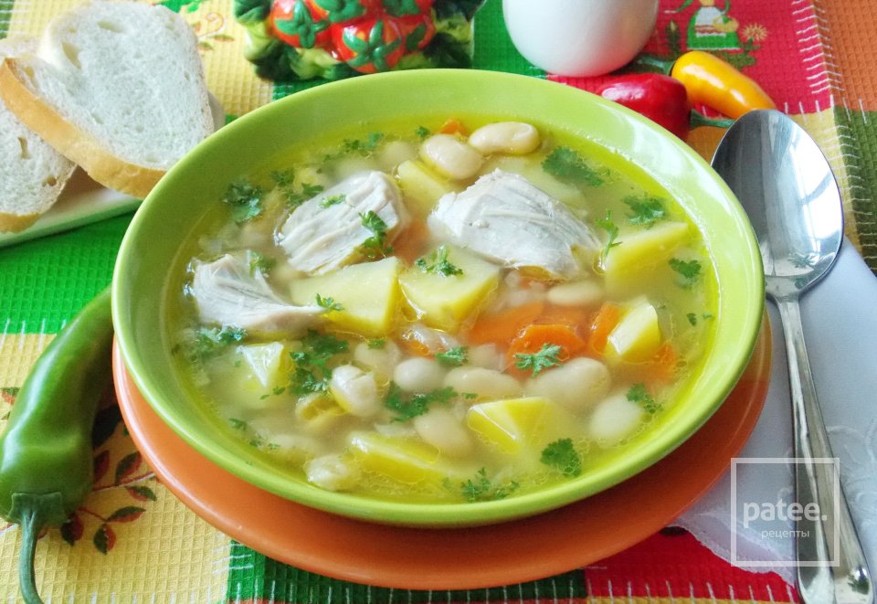 Фасолевый суп из индейки - Шаг 12
