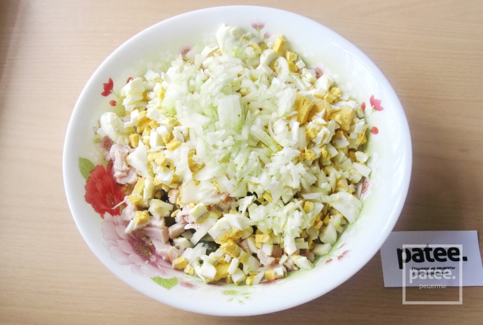 Салат с копчёной куриной грудкой и картофелем - Шаг 12