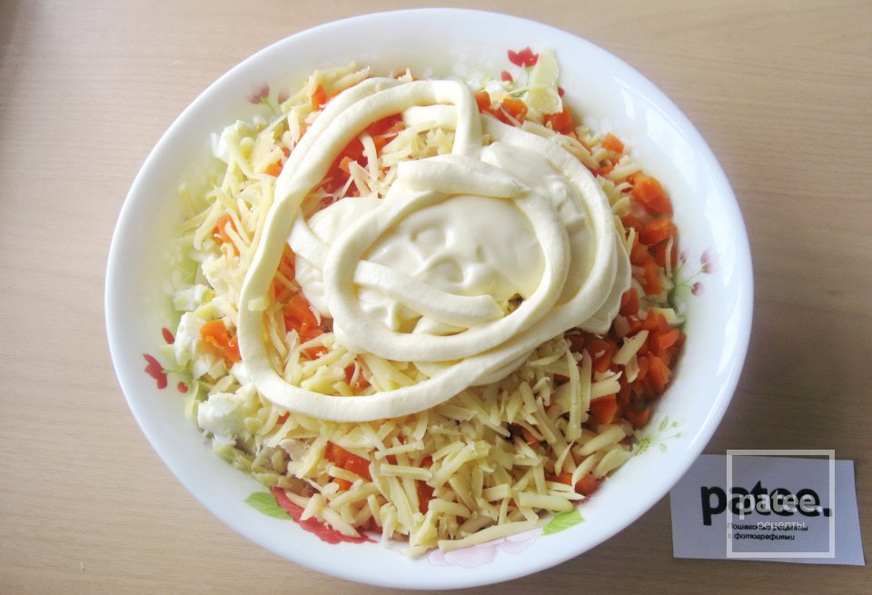 Салат с копчёной куриной грудкой и картофелем - Шаг 15