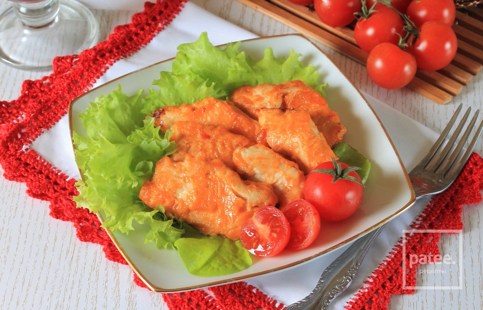 Куриное филе в томатном соусе - Шаг 11