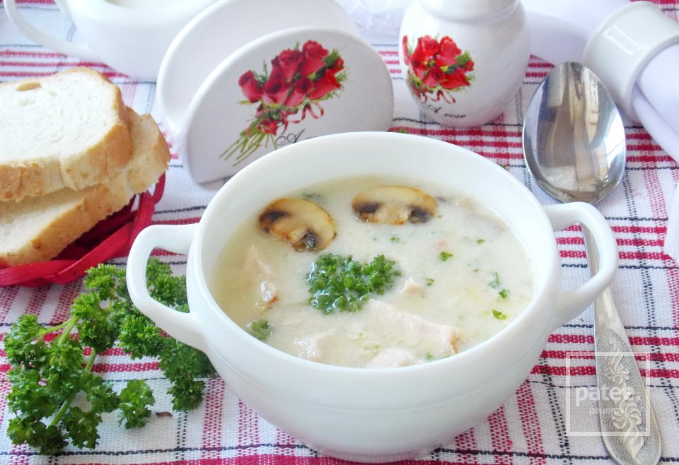 Суп-крем с грибами и копченой курицей - Шаг 18