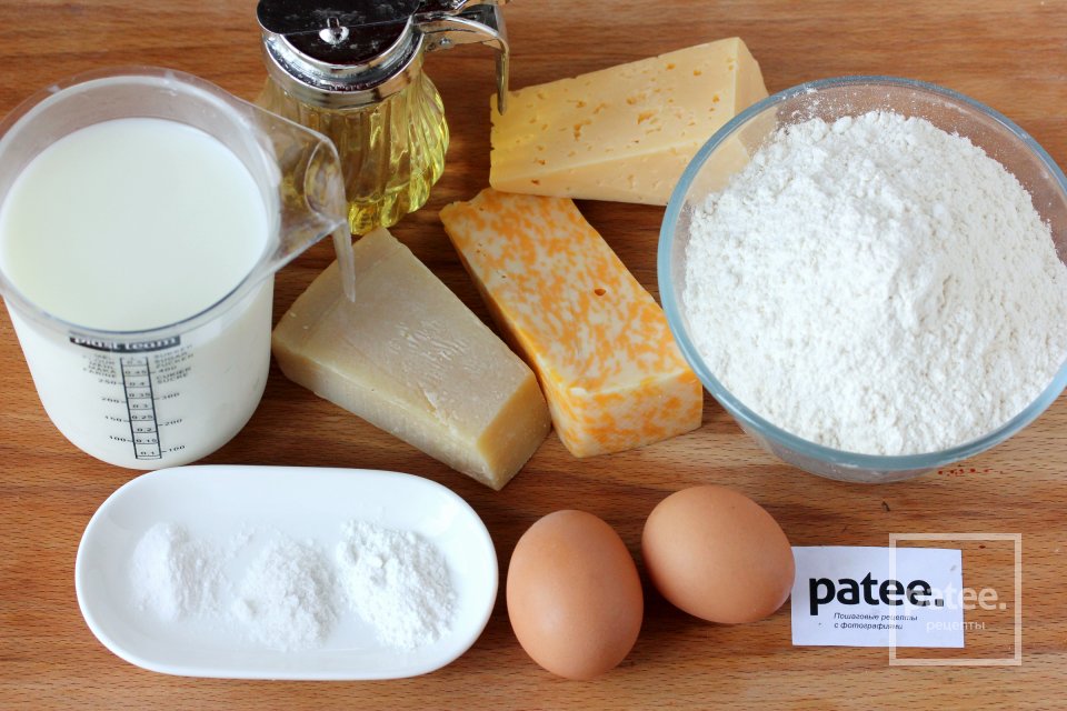 Сырный кекс Мраморный - Шаг 1