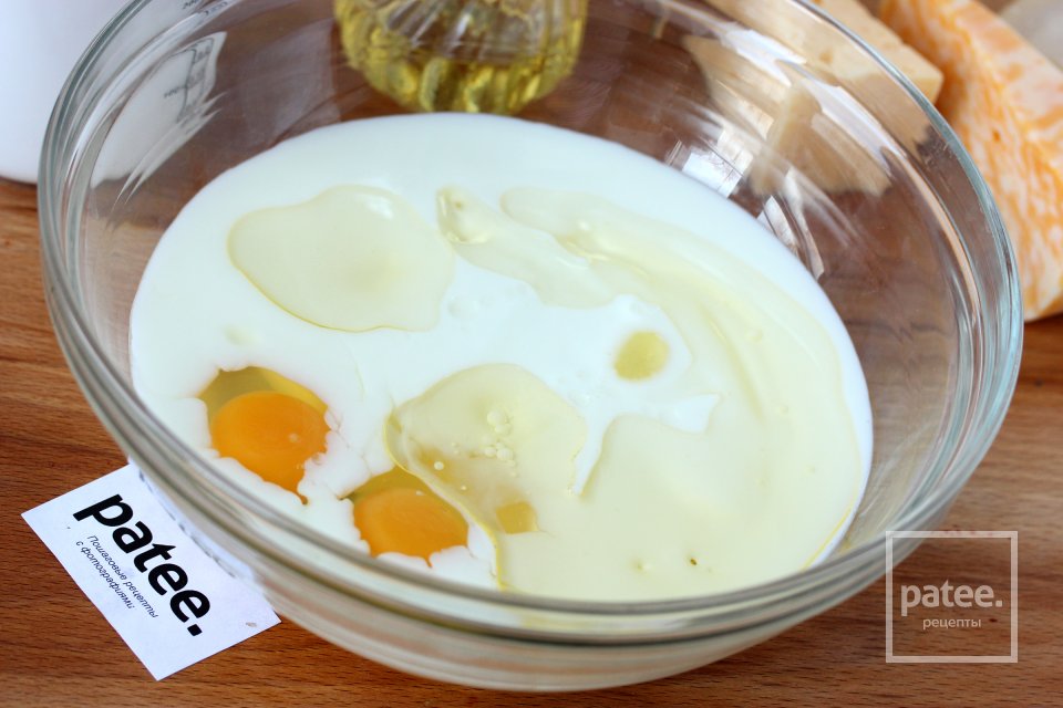 Сырный кекс Мраморный - Шаг 3