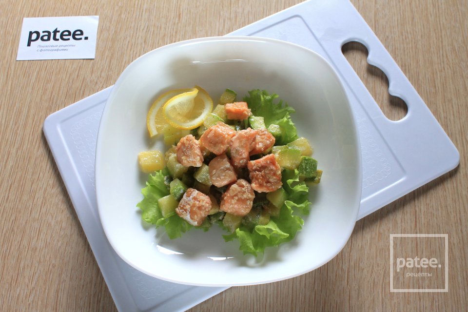 Семга в кунжуте на кабачковой подушке - Шаг 10