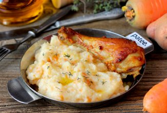 Картофельное пюре с сельдереем и морковью