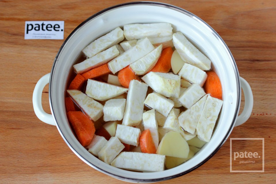 Картофельное пюре с сельдереем и морковью - Шаг 4