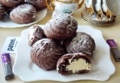 Шоколадные эклеры с кремом Шарлотт