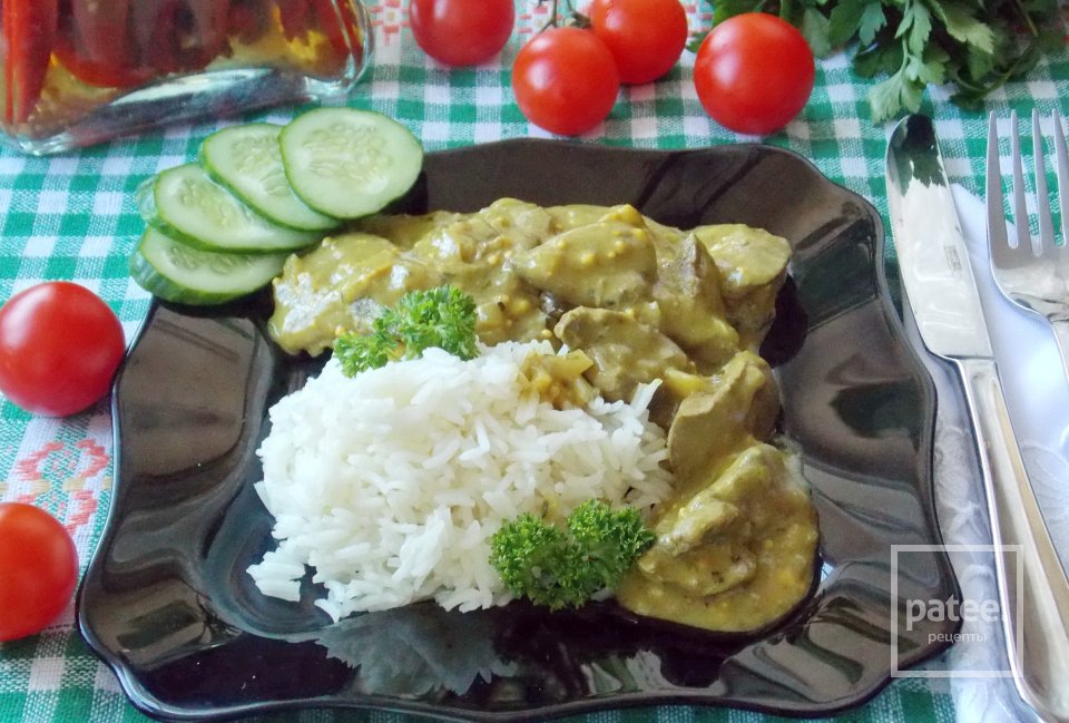 Куриная печень в горчично-медовом соусе - Шаг 14