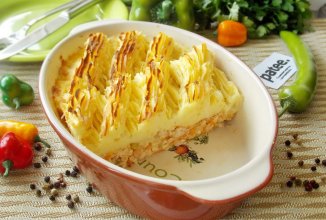 Запеканка из картофеля и молотого мяса
