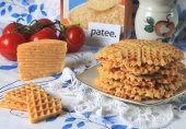 Вафли с овсяными хлопьями и сыром