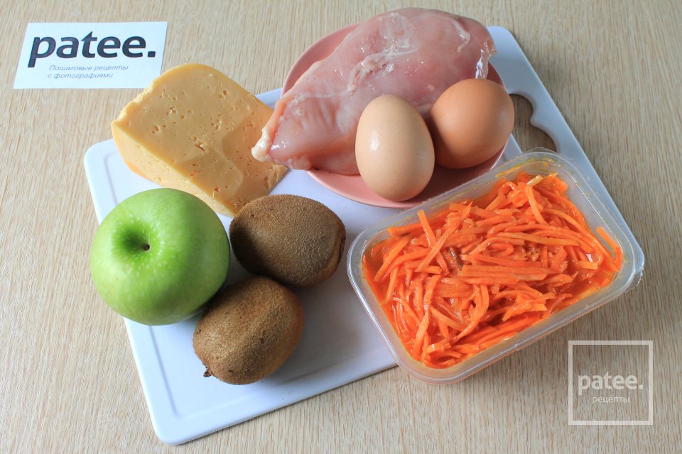 Салат из курицы и моркови по-корейски - Шаг 1