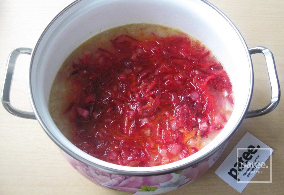 Борщ с  квашеной капустой - Шаг 11